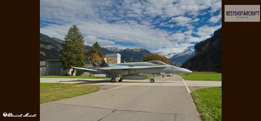 Swiss Air Force F/A-18 Hornet J-5011 taxing Swiss Air Force F/A-18 Hornet J-5011 taxing